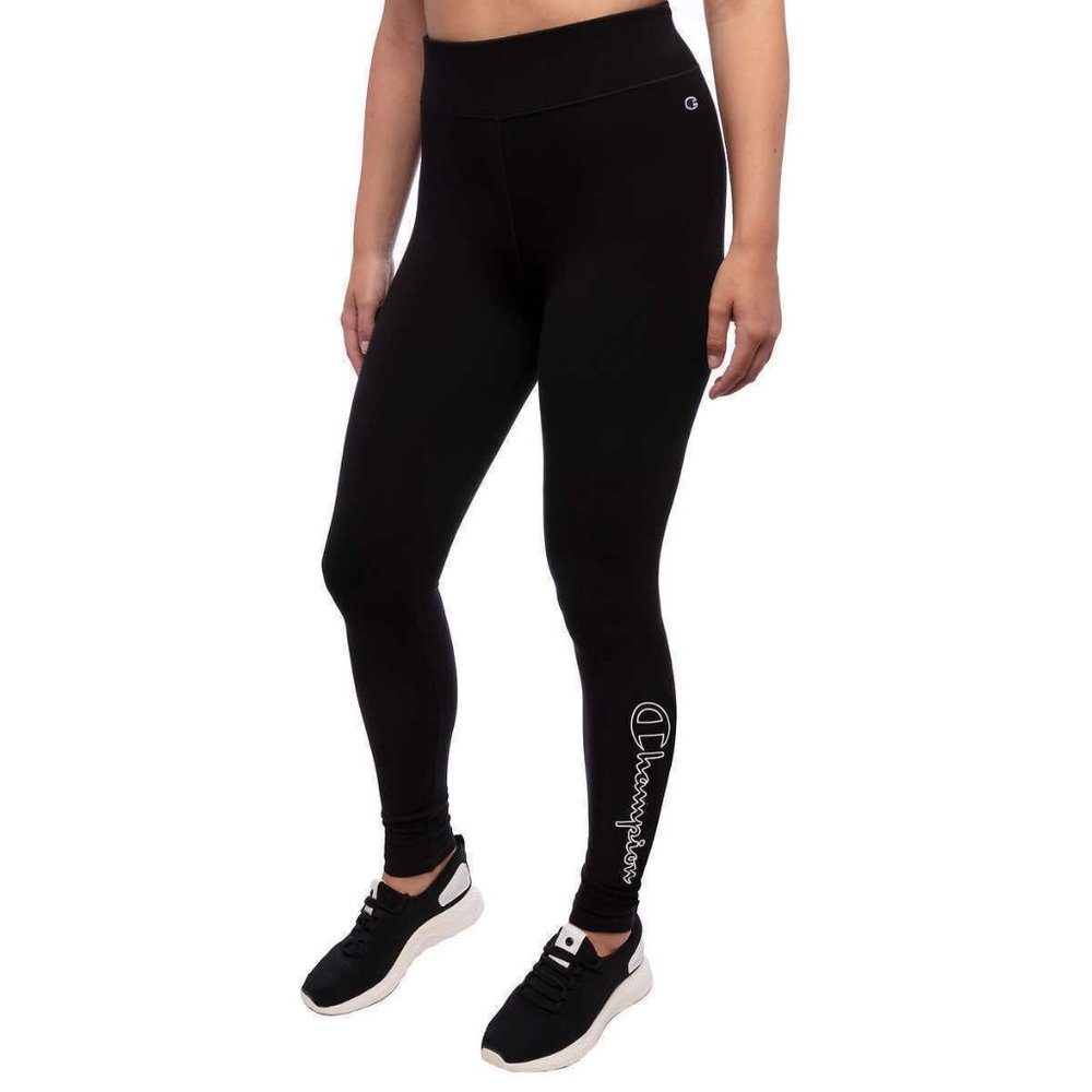 CHAMPION Women Legging Script Logo-- Black